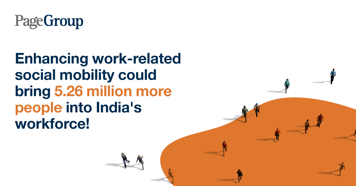 Enhance work related social mobility can enhance India's GDP