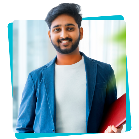 Smiling working professional